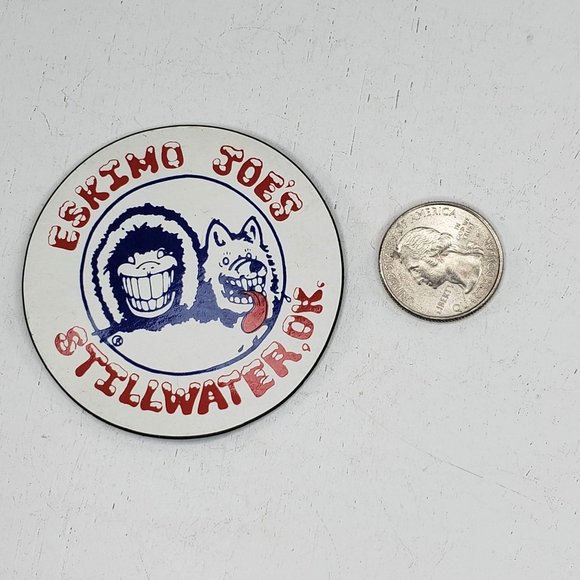 Eskimo Joes Stillwater Oklahoma Magnet Kitchen Fridge Vintage - Picture 2 of 3